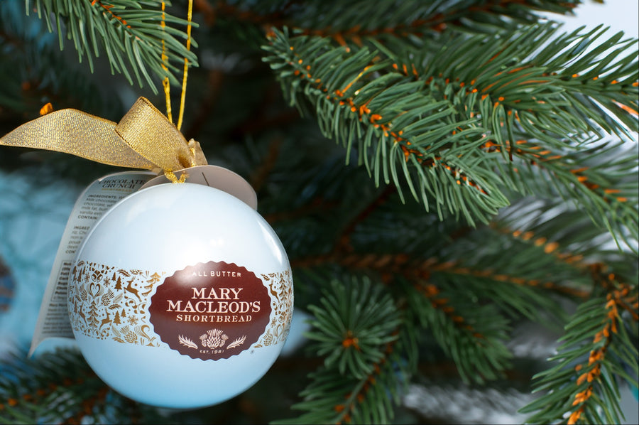 Blue Ornament Tin of Cookies