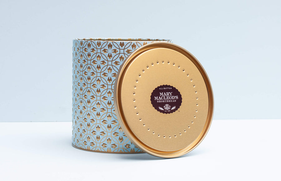 Embossed Cookie Jar Tin
