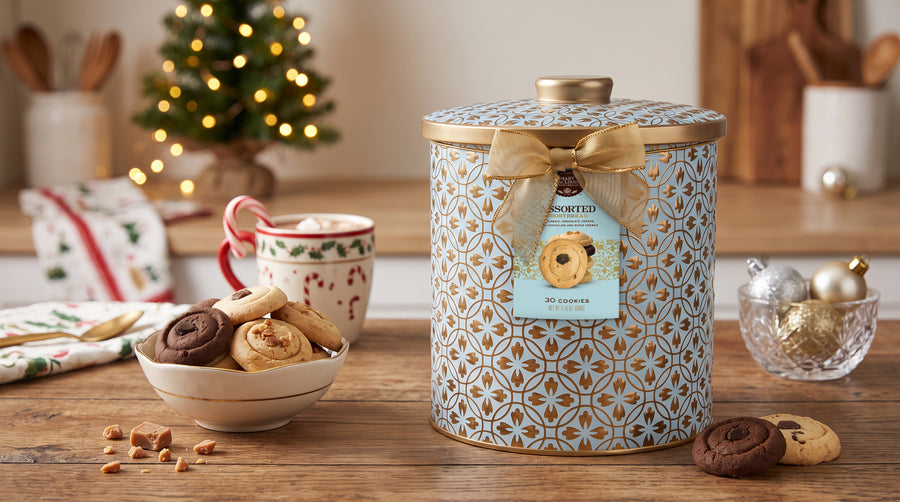 Embossed Cookie Jar Tin | Mary Macleod's Shortbread