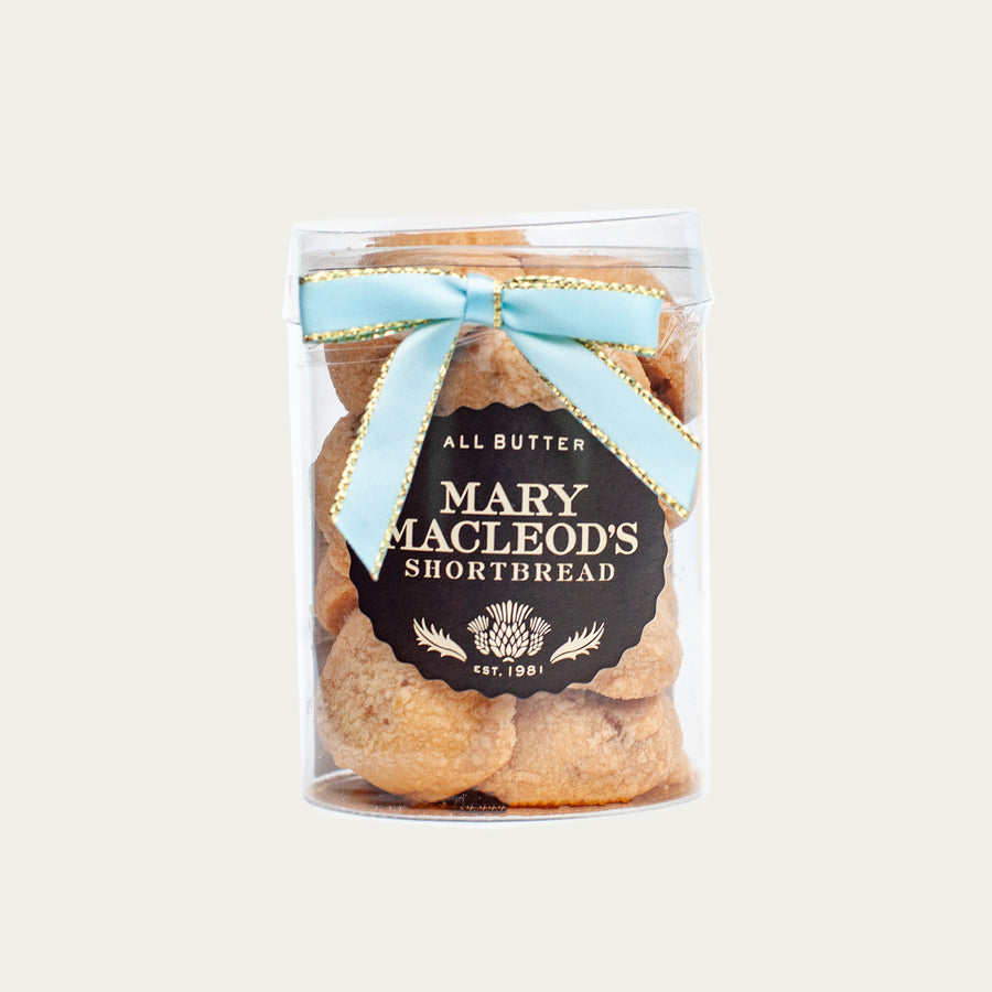 Clear Small Canister of Mini Cookies
