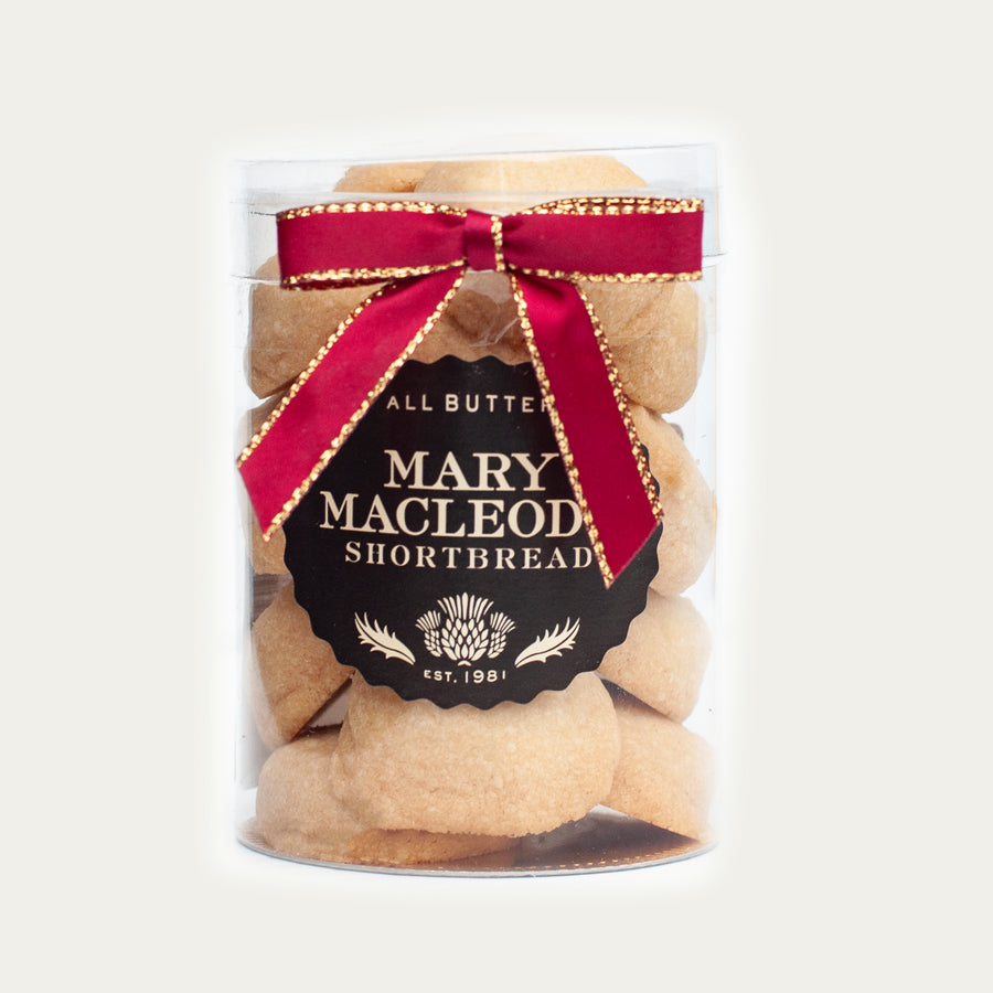 Clear Small Canister of Mini Cookies