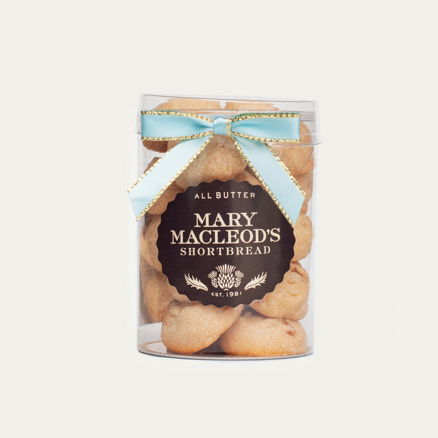 Clear Small Canister of Mini Cookies