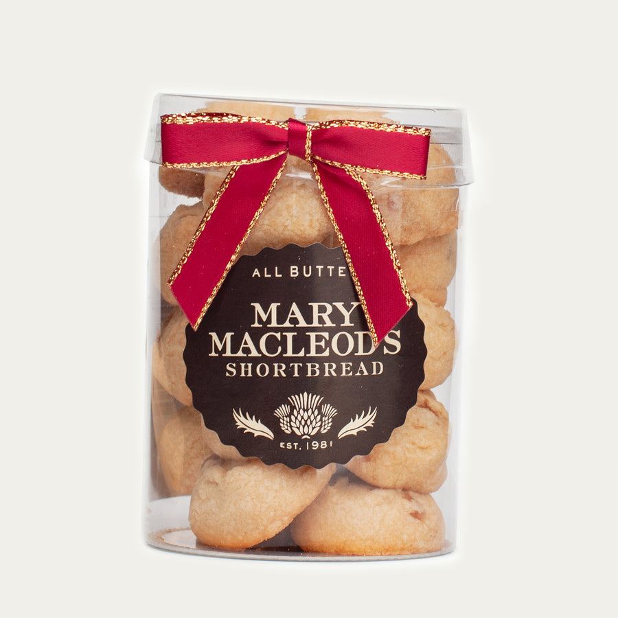 Clear Small Canister of Mini Cookies