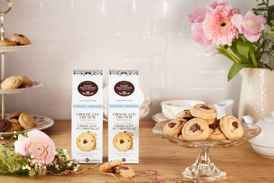 Peaked Box of Gluten Free Shortbread Cookies