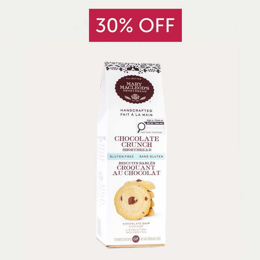 Peaked Box of Gluten Free Shortbread Cookies